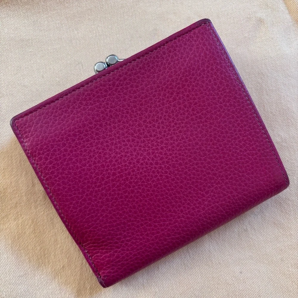 Longchamp Le Foulonné Leather French Wallet RARE COLOR - Picture 2 of 11